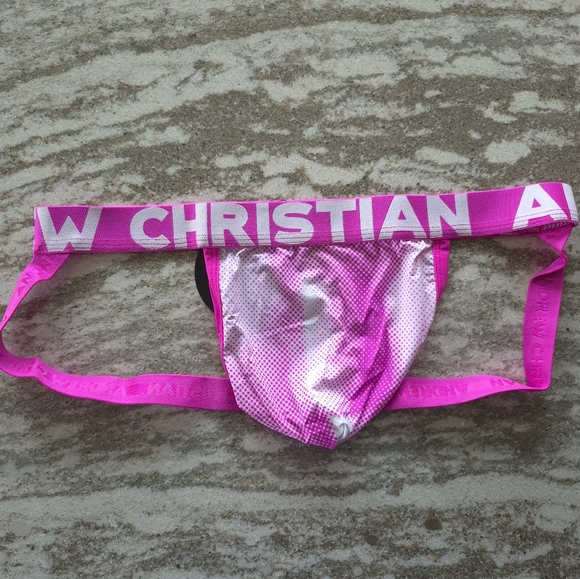 Andrew Christian Men's P Print Jockstrap Underwear Size XL New - Picture 1 of 3